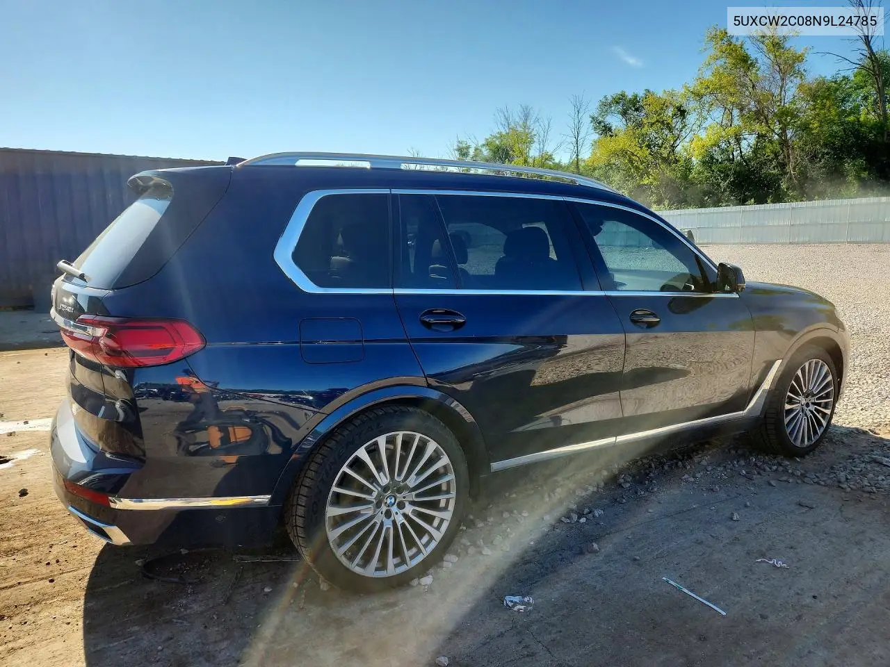 2022 BMW X7 xDrive40I VIN: 5UXCW2C08N9L24785 Lot: 59879936