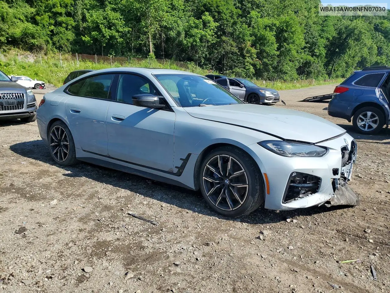 2022 BMW M440Xi Gran Coupe VIN: WBA13AW08NFN07030 Lot: 59950896