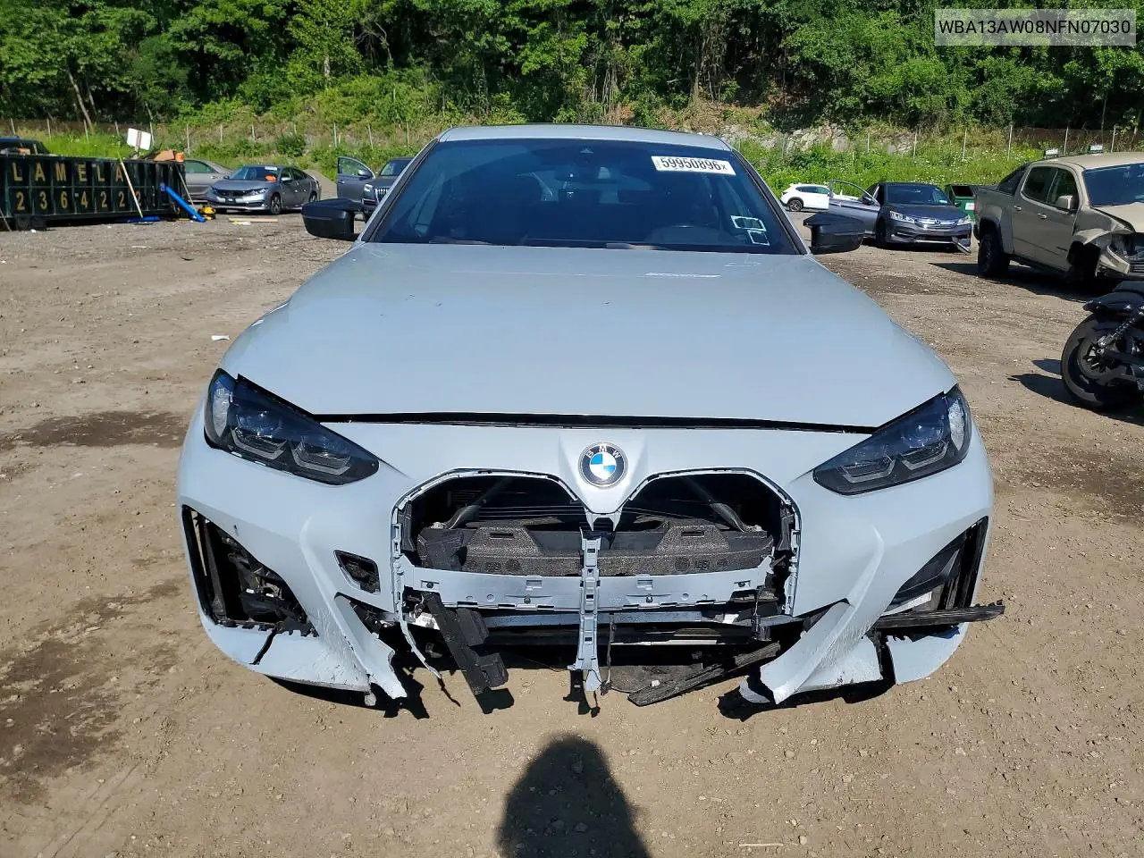 2022 BMW M440Xi Gran Coupe VIN: WBA13AW08NFN07030 Lot: 59950896