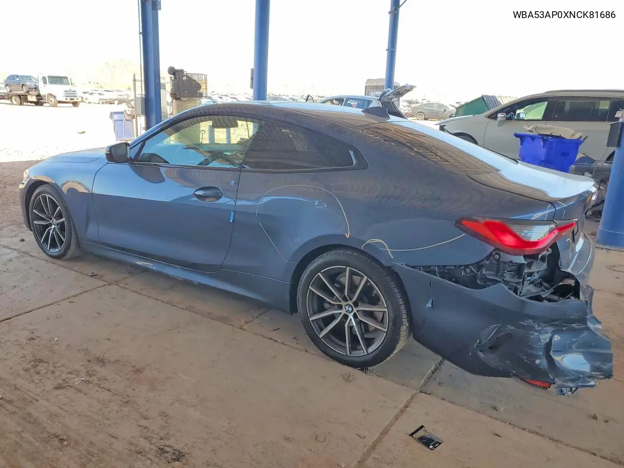 2022 BMW 430I VIN: WBA53AP0XNCK81686 Lot: 60312386