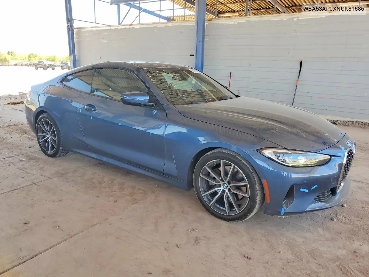 2022 BMW 430I VIN: WBA53AP0XNCK81686 Lot: 60312386