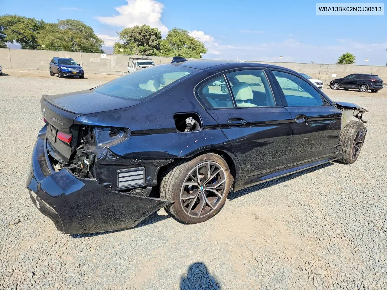 2022 BMW M550Xi VIN: WBA13BK02NCJ30613 Lot: 61013406