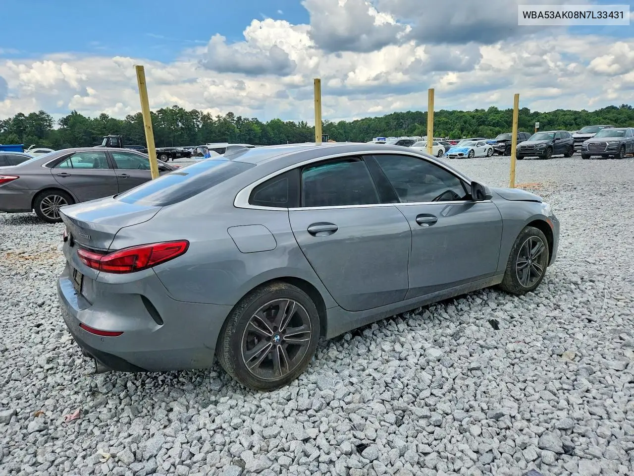 2022 BMW 228I VIN: WBA53AK08N7L33431 Lot: 61126616