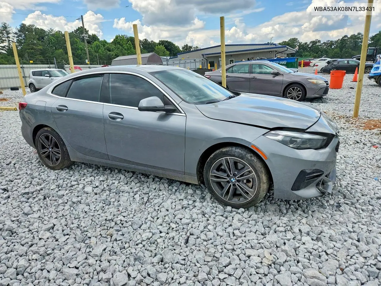 2022 BMW 228I VIN: WBA53AK08N7L33431 Lot: 61126616