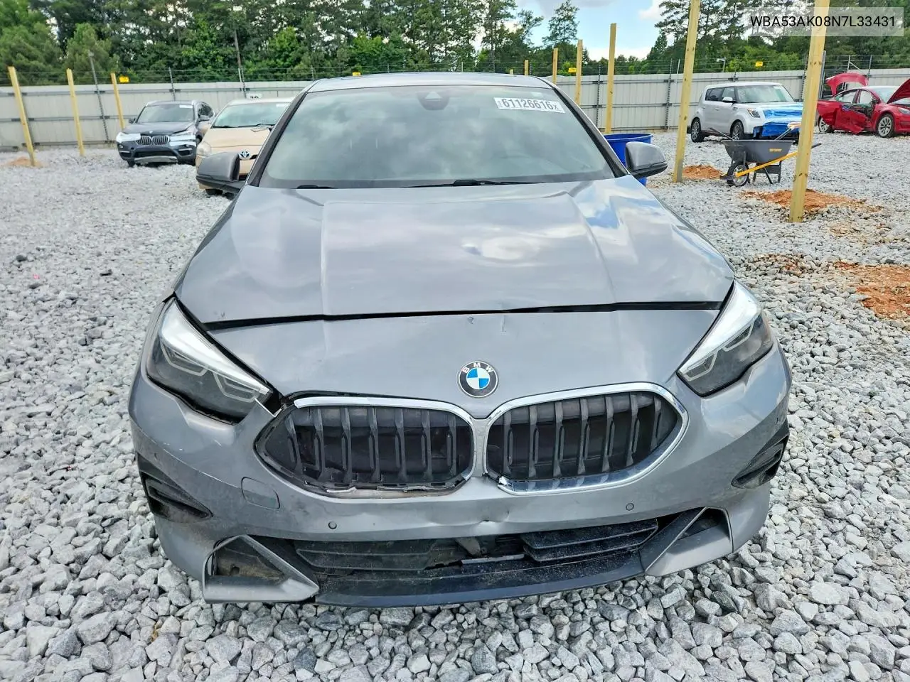 2022 BMW 228I VIN: WBA53AK08N7L33431 Lot: 61126616