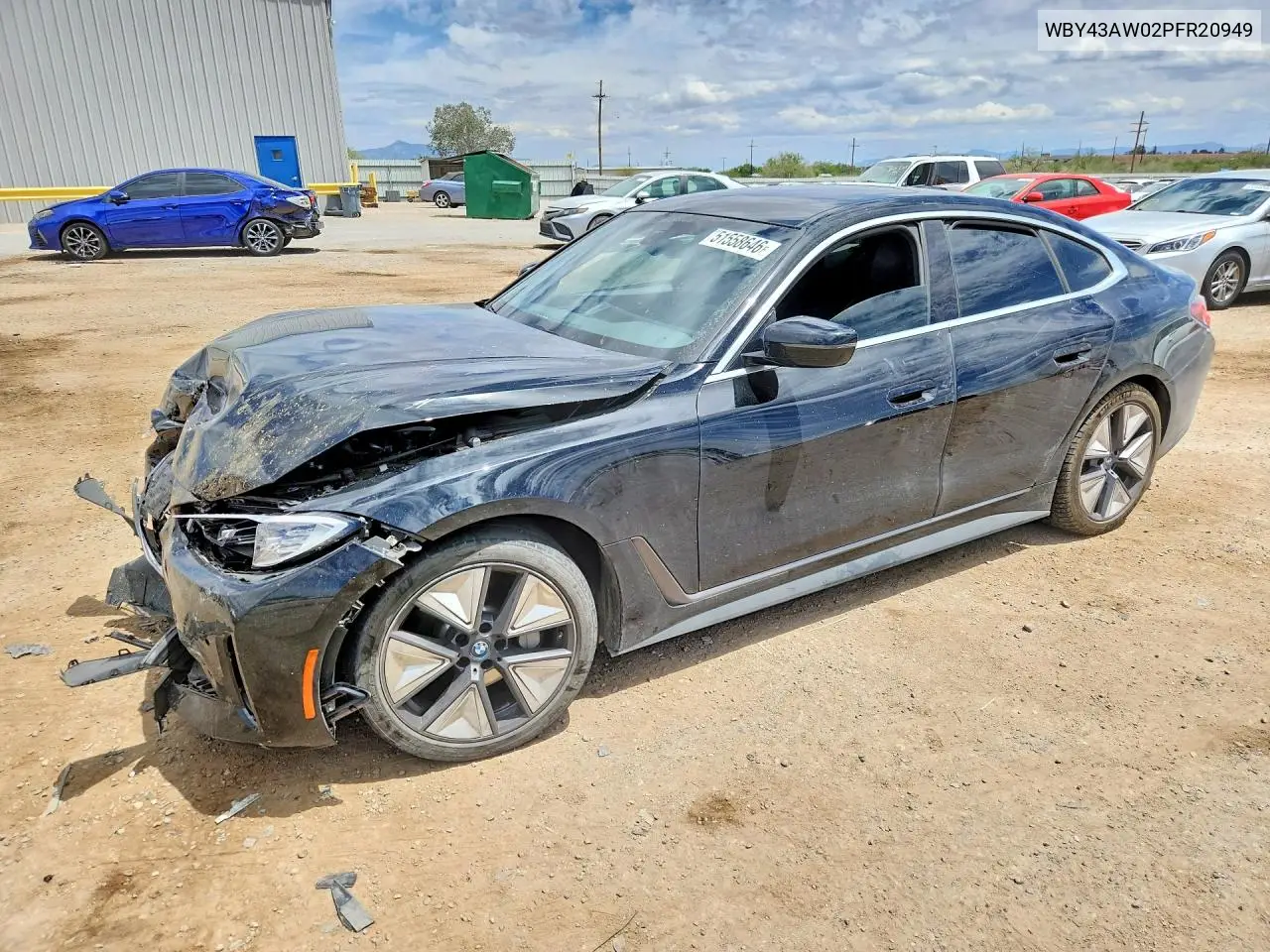 2023 BMW I4 Edrive 35 VIN: WBY43AW02PFR20949 Lot: 51558646