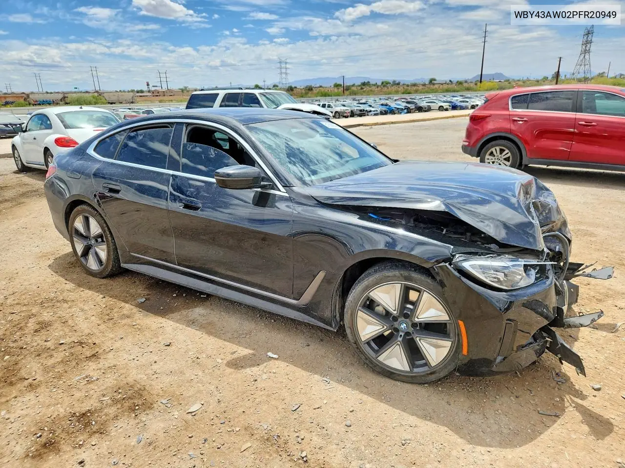 2023 BMW I4 Edrive 35 VIN: WBY43AW02PFR20949 Lot: 51558646