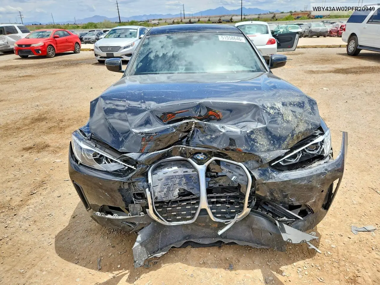 2023 BMW I4 Edrive 35 VIN: WBY43AW02PFR20949 Lot: 51558646