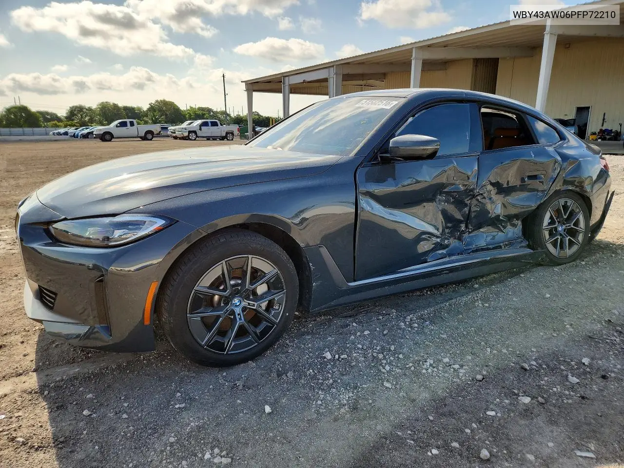 2023 BMW I4 Edrive 35 VIN: WBY43AW06PFP72210 Lot: 51582516