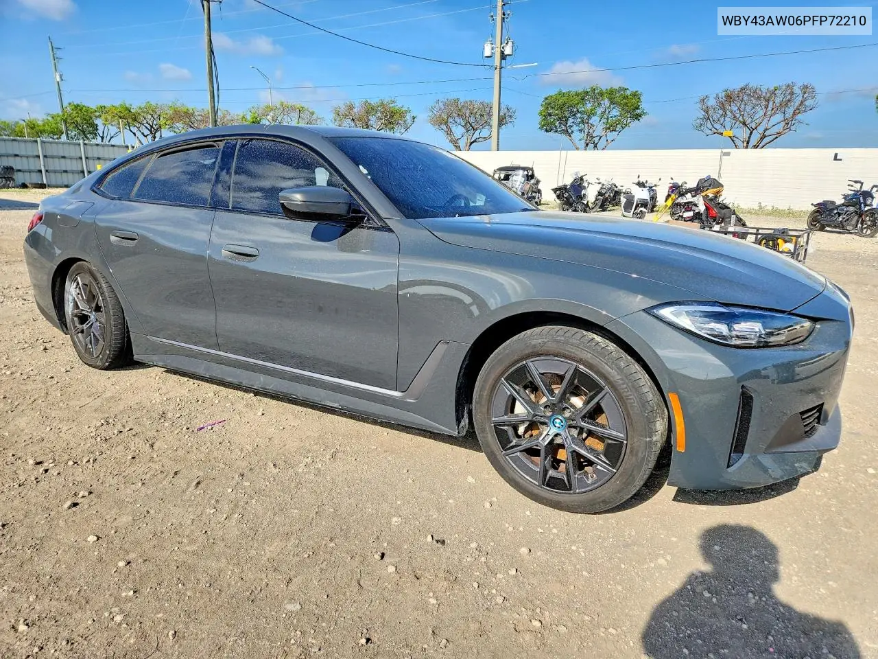 2023 BMW I4 Edrive 35 VIN: WBY43AW06PFP72210 Lot: 51582516