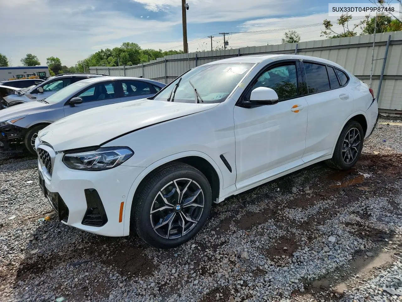 2023 BMW X4 xDrive30I VIN: 5UX33DT04P9P87448 Lot: 54663496