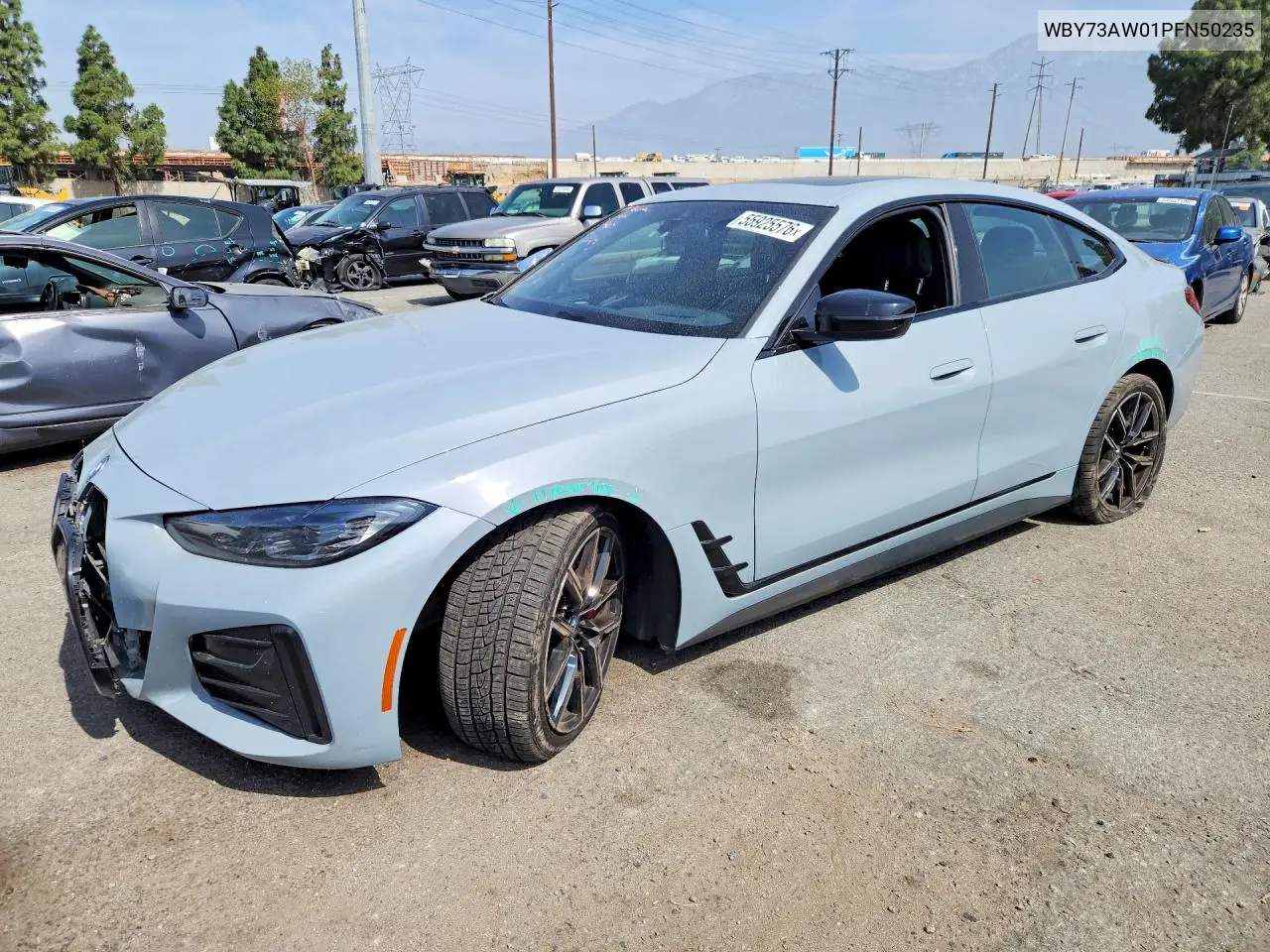 2023 BMW I4 Edrive 40 VIN: WBY73AW01PFN50235 Lot: 55925576