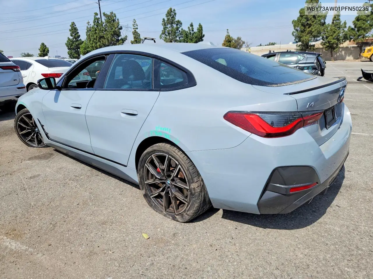 2023 BMW I4 Edrive 40 VIN: WBY73AW01PFN50235 Lot: 55925576