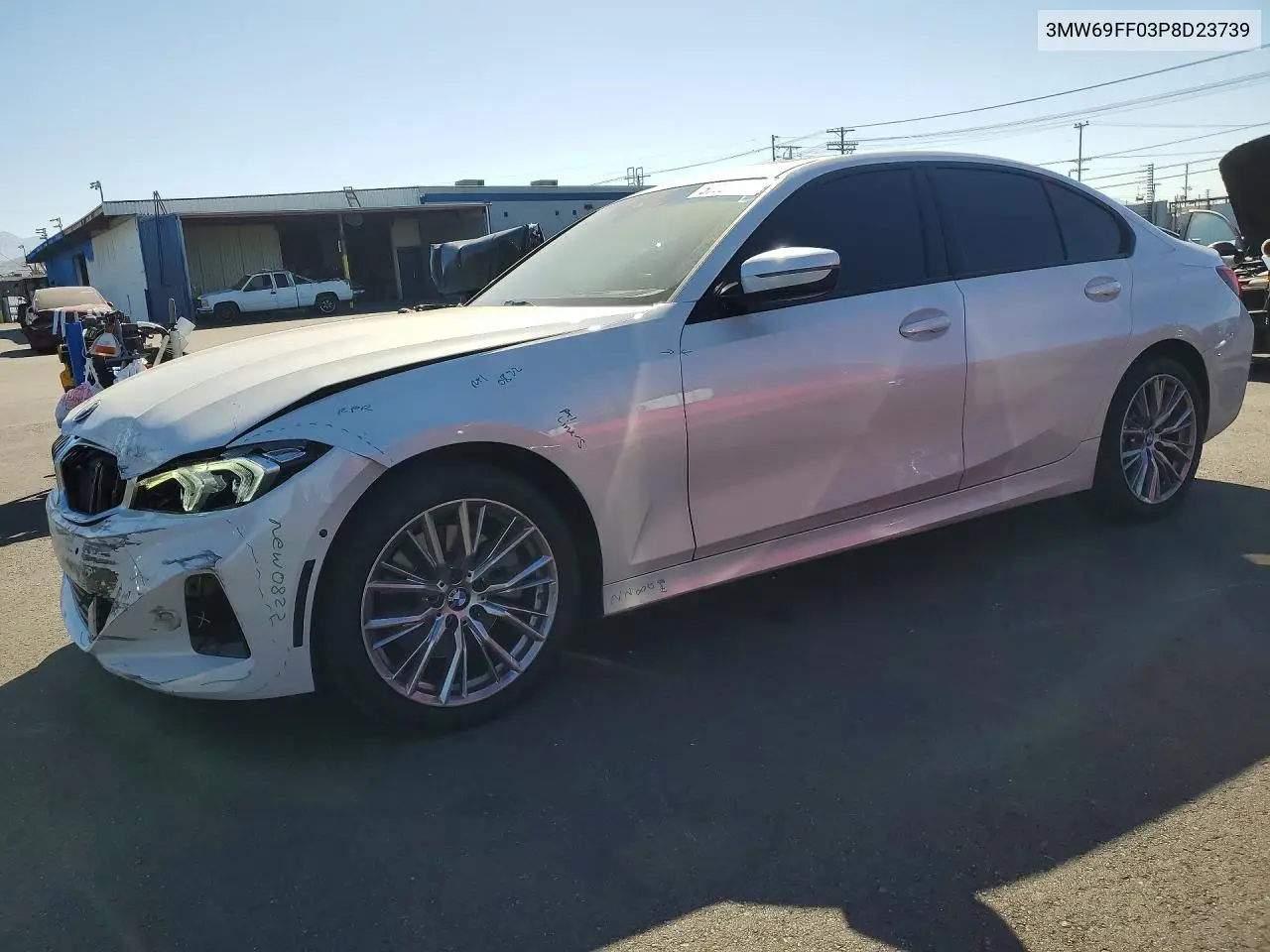2023 BMW 330I VIN: 3MW69FF03P8D23739 Lot: 57077586