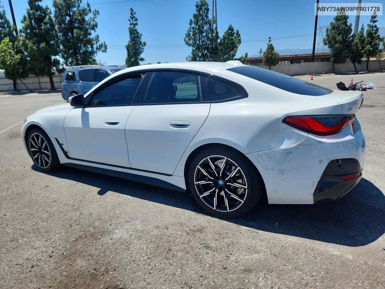 2023 BMW I4 Edrive 40 VIN: WBY73AW09PFR01778 Lot: 57445966