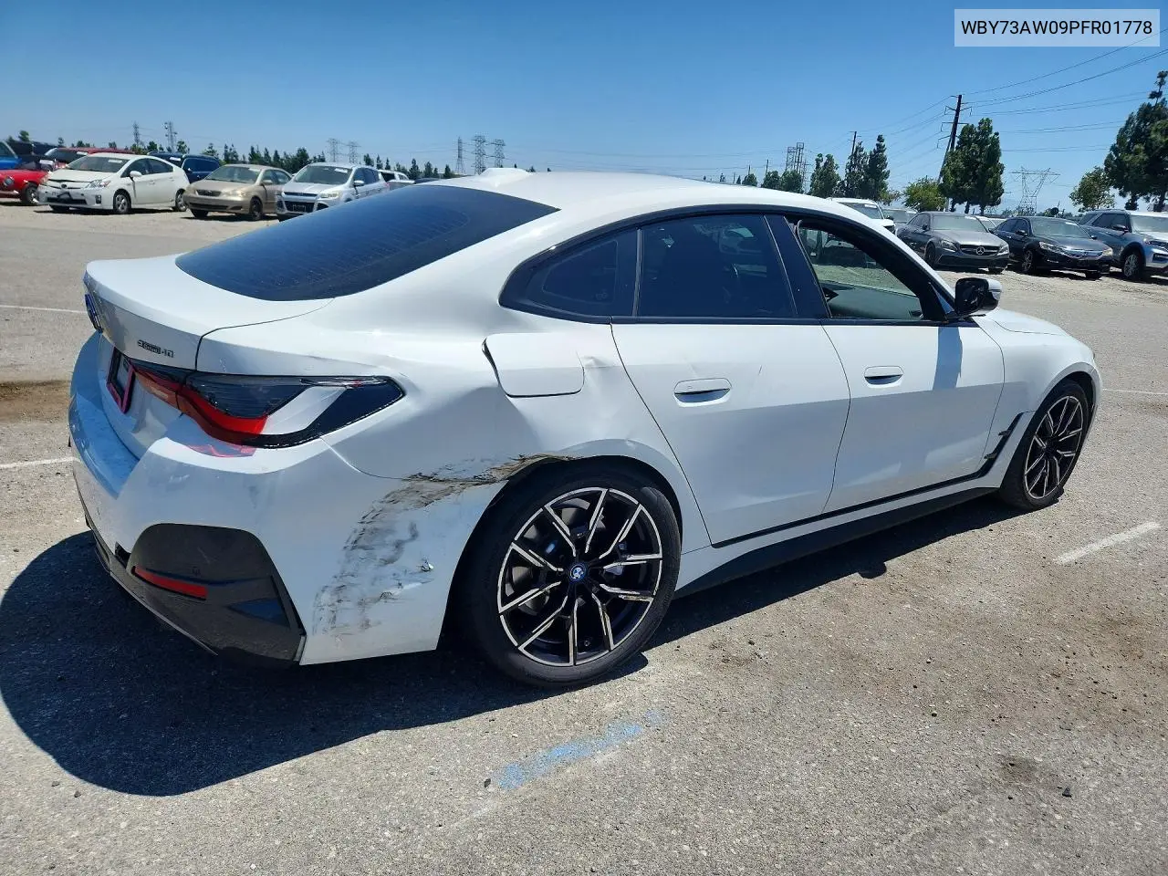 2023 BMW I4 Edrive 40 VIN: WBY73AW09PFR01778 Lot: 57445966