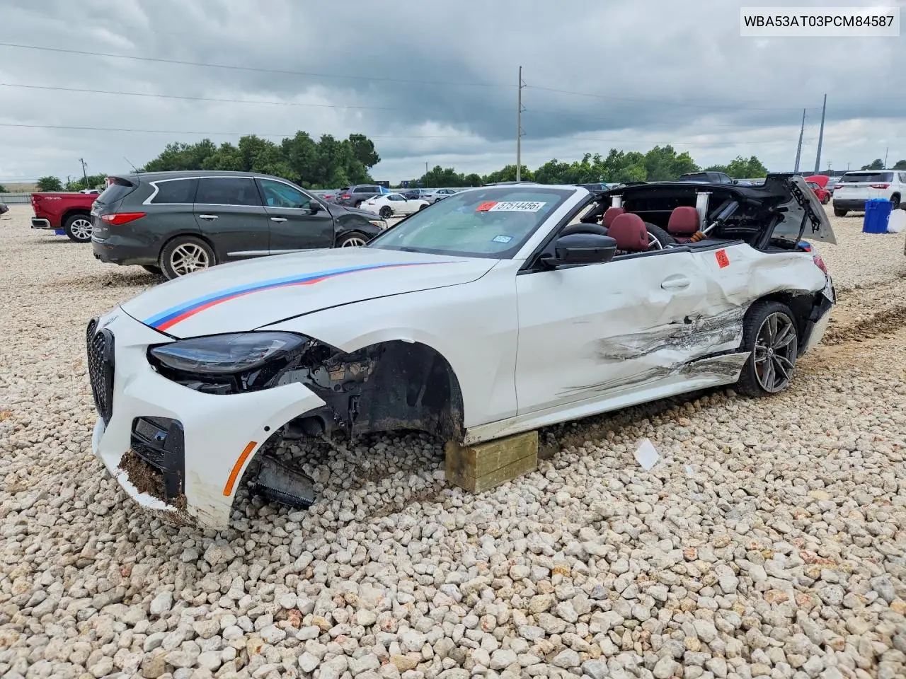 2023 BMW M440I VIN: WBA53AT03PCM84587 Lot: 57514456
