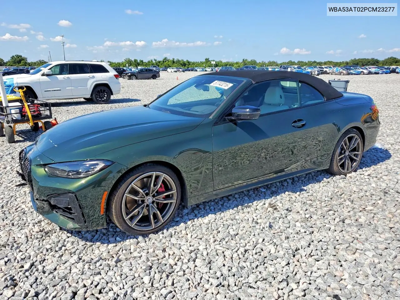 2023 BMW M440I VIN: WBA53AT02PCM23277 Lot: 57743216
