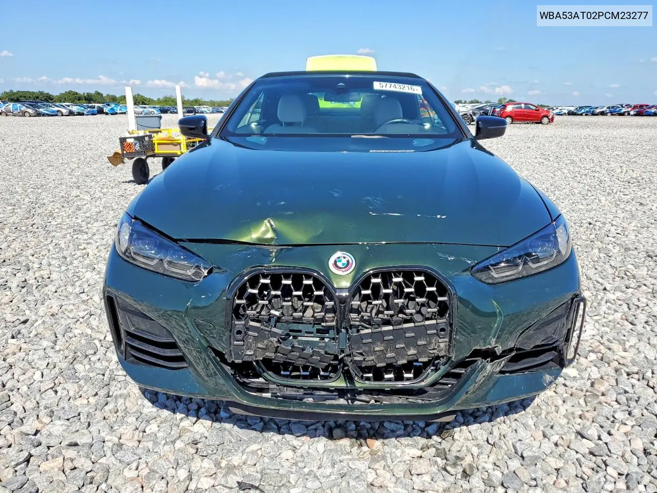 2023 BMW M440I VIN: WBA53AT02PCM23277 Lot: 57743216