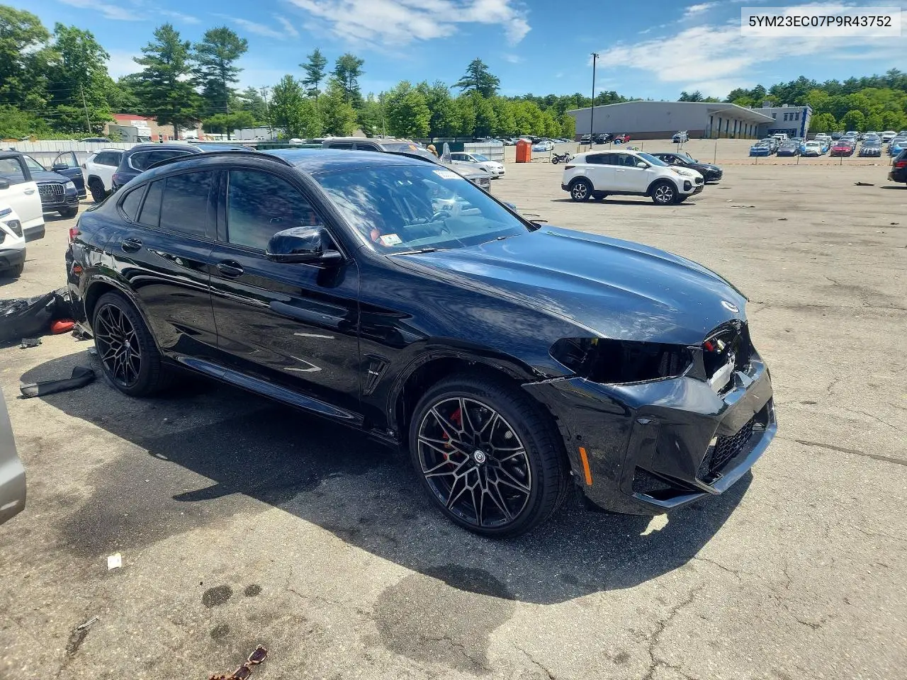 2023 BMW X4 M VIN: 5YM23EC07P9R43752 Lot: 58330216