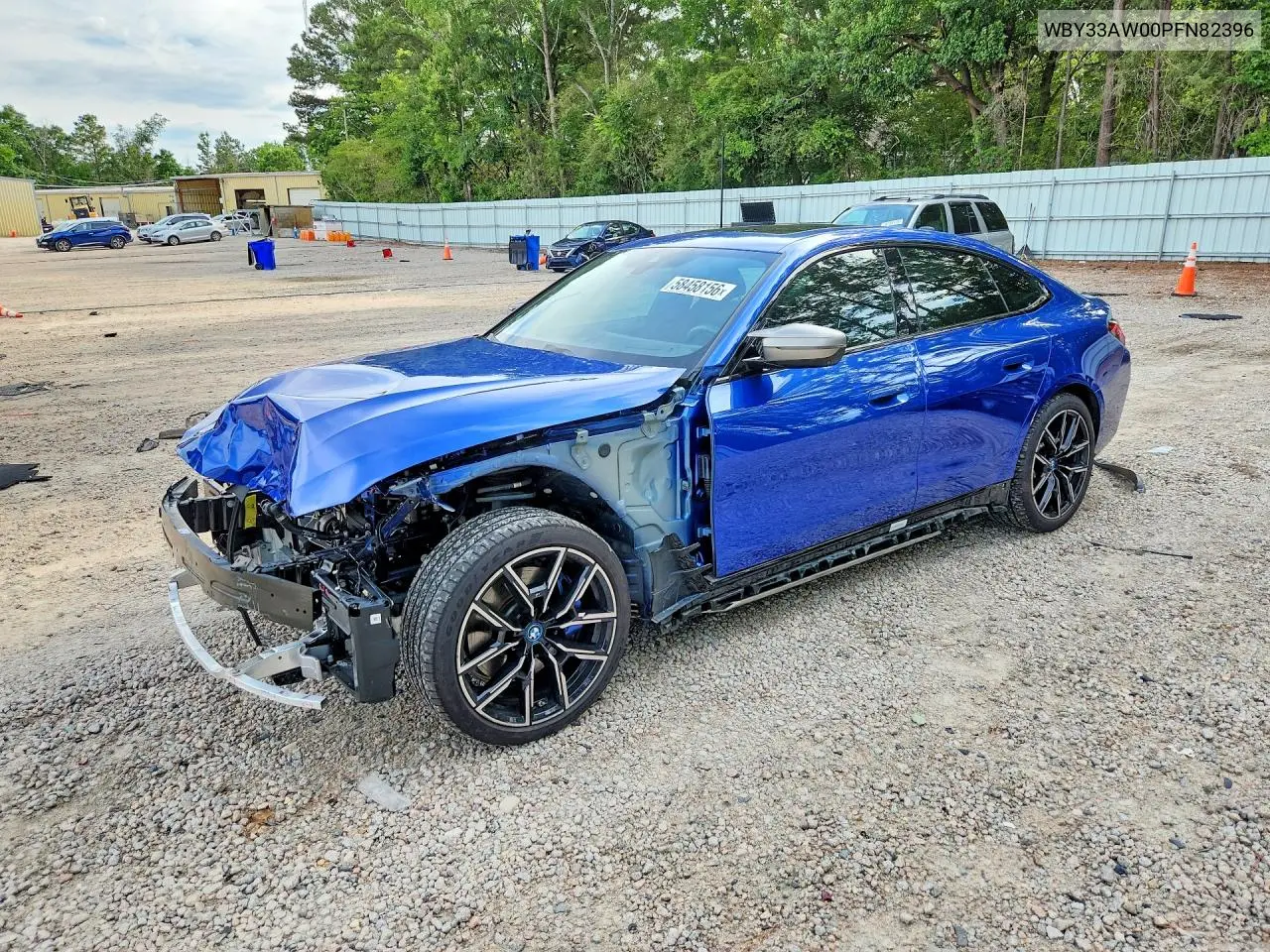 2023 BMW I4 M50 VIN: WBY33AW00PFN82396 Lot: 58458156