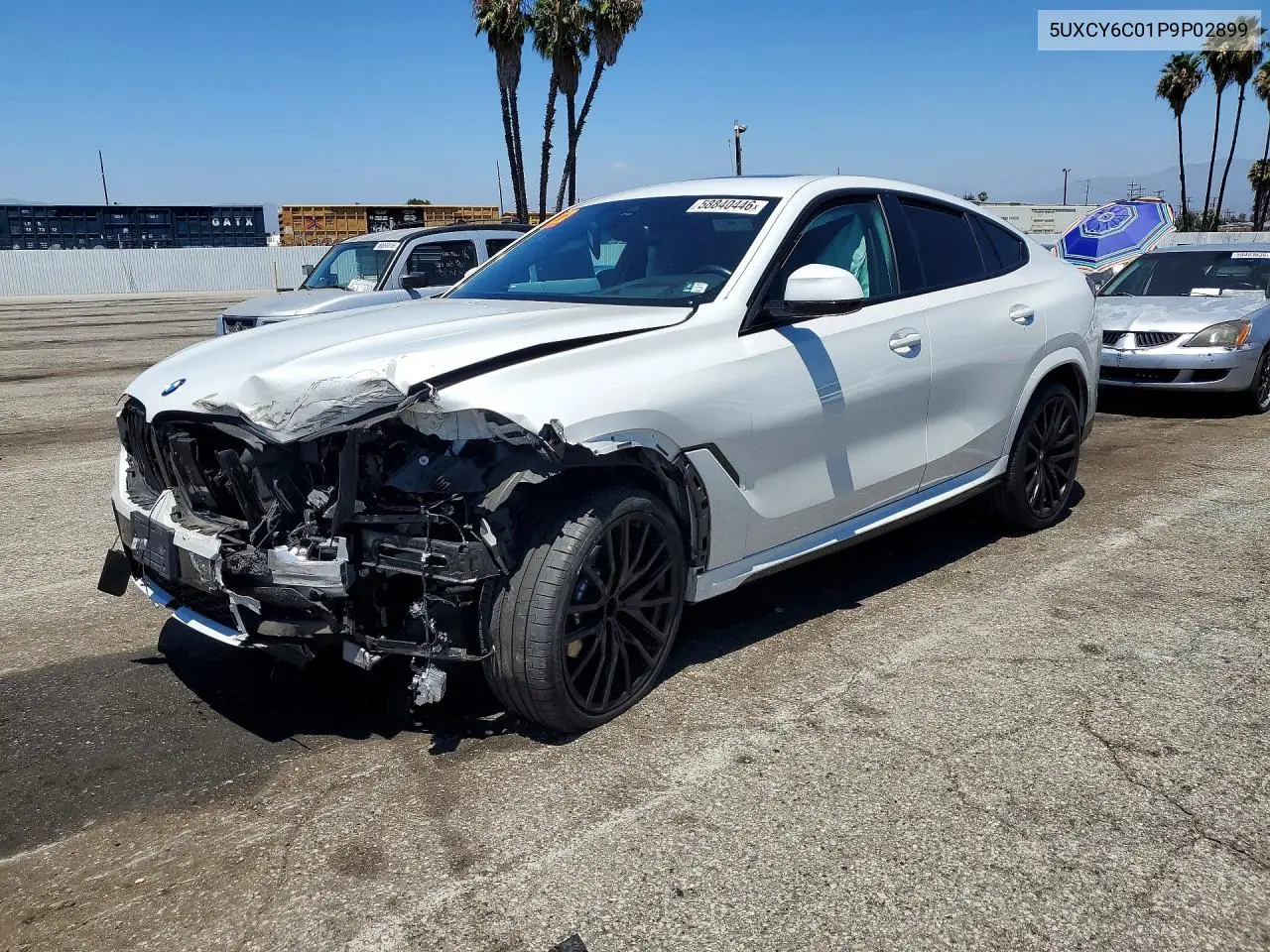 2023 BMW X6 xDrive40I VIN: 5UXCY6C01P9P02899 Lot: 58840446