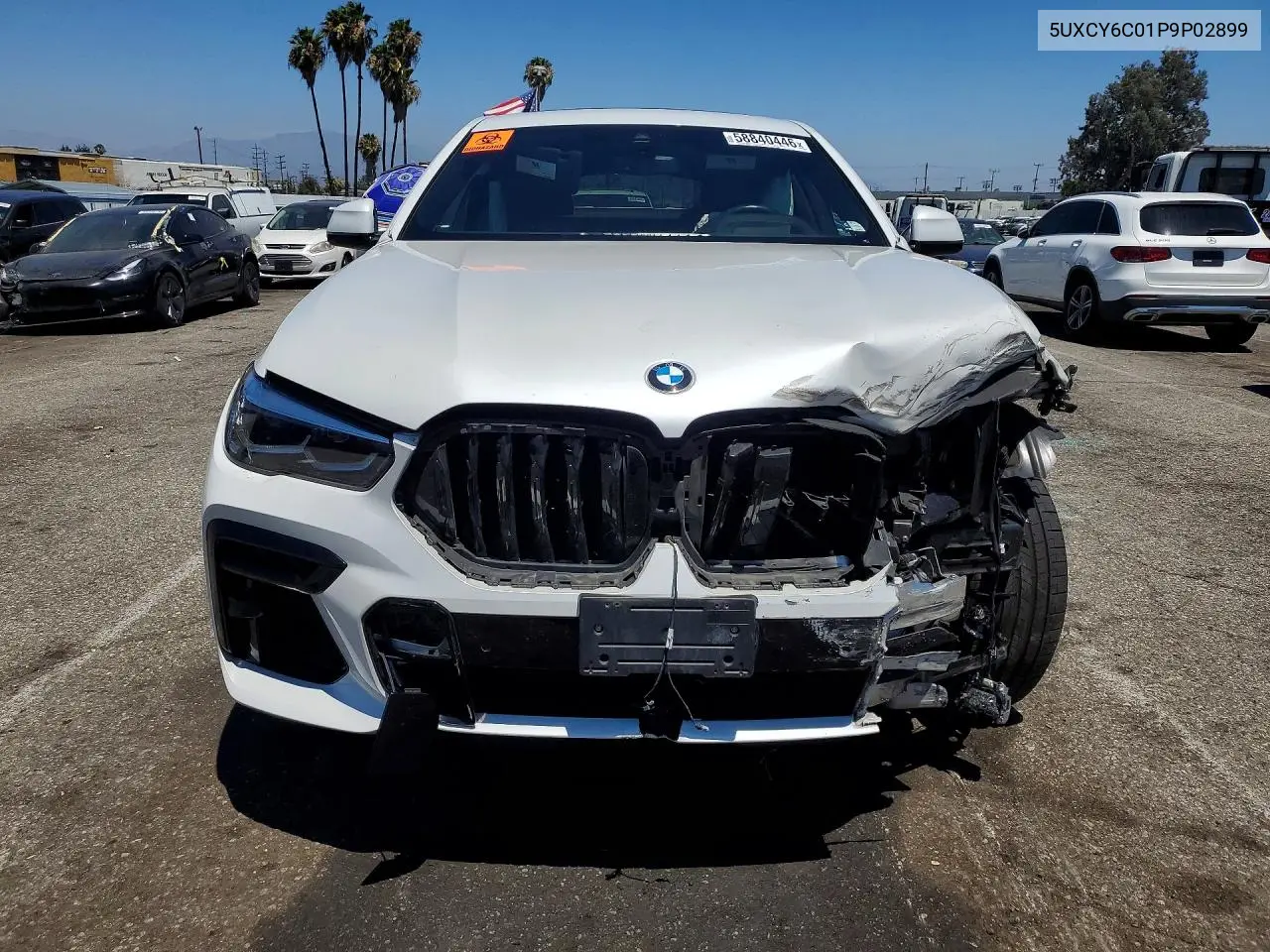 2023 BMW X6 xDrive40I VIN: 5UXCY6C01P9P02899 Lot: 58840446