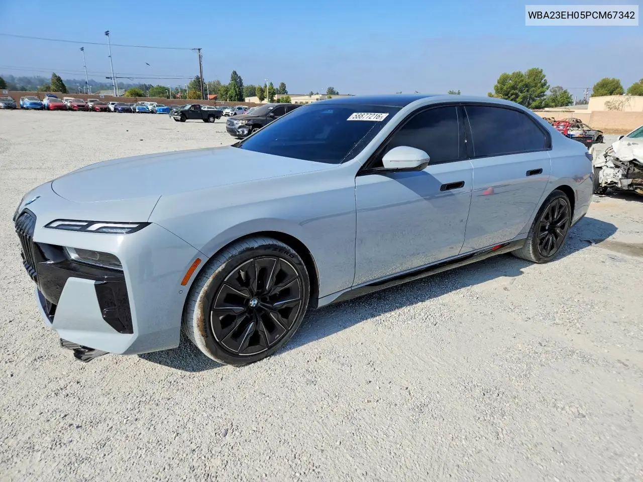 2023 BMW 740 I VIN: WBA23EH05PCM67342 Lot: 58877216