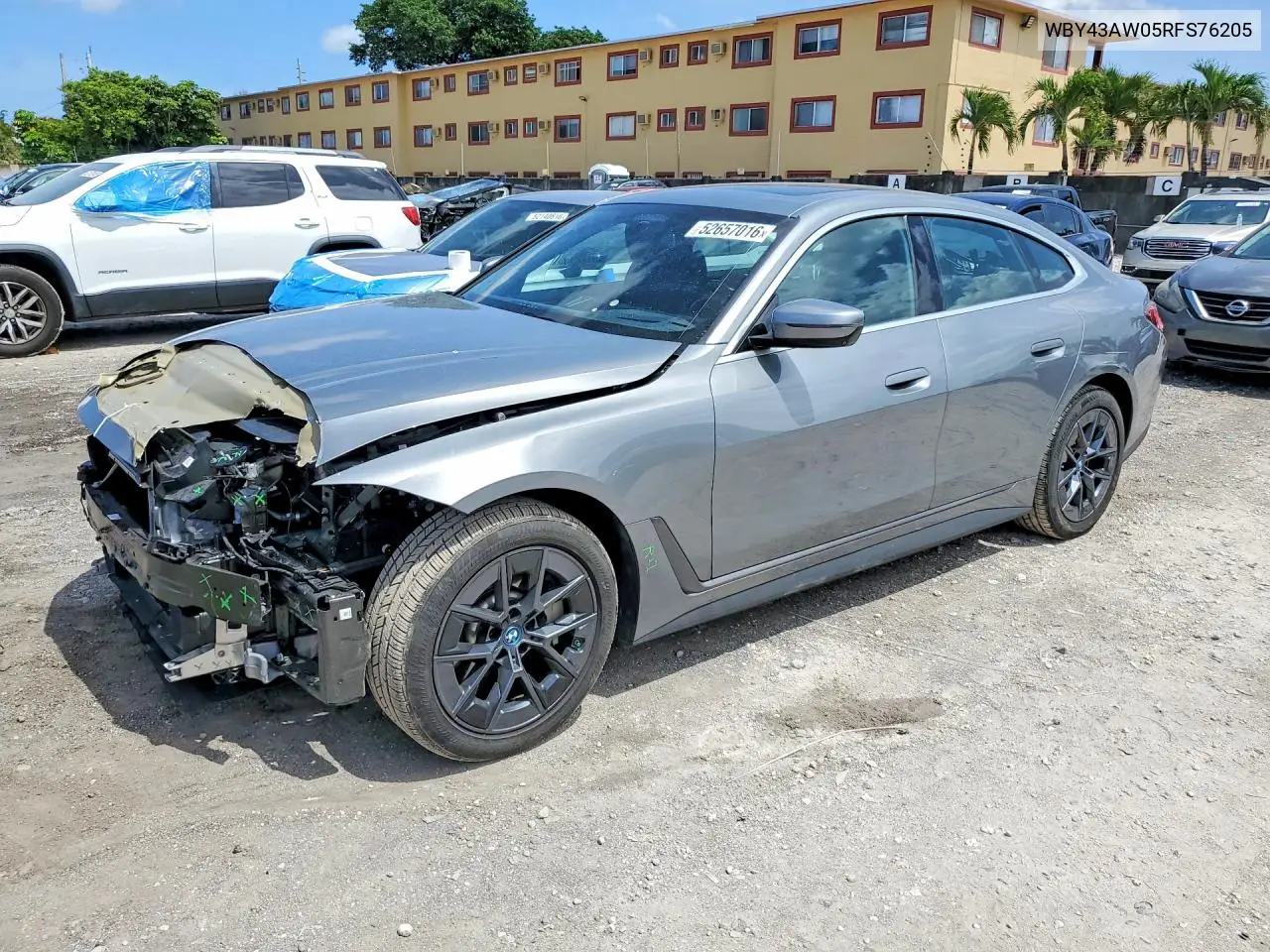 2024 BMW I4 Edrive 35 VIN: WBY43AW05RFS76205 Lot: 52657016