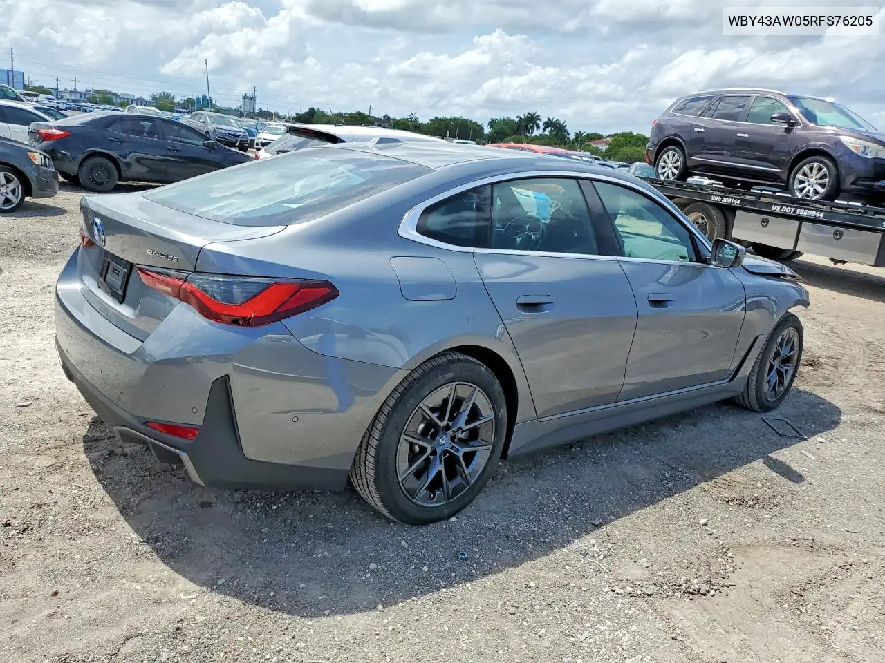 2024 BMW I4 Edrive 35 VIN: WBY43AW05RFS76205 Lot: 52657016
