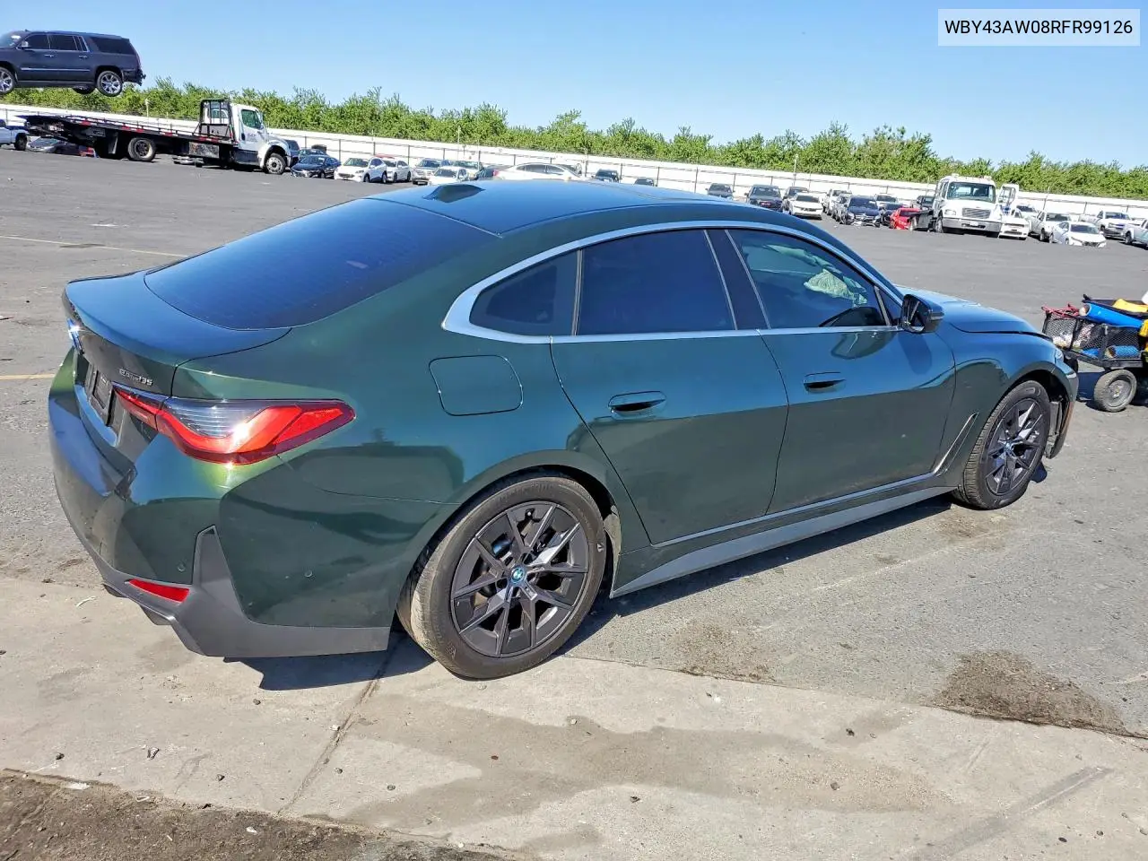 2024 BMW I4 Edrive 35 VIN: WBY43AW08RFR99126 Lot: 52952856