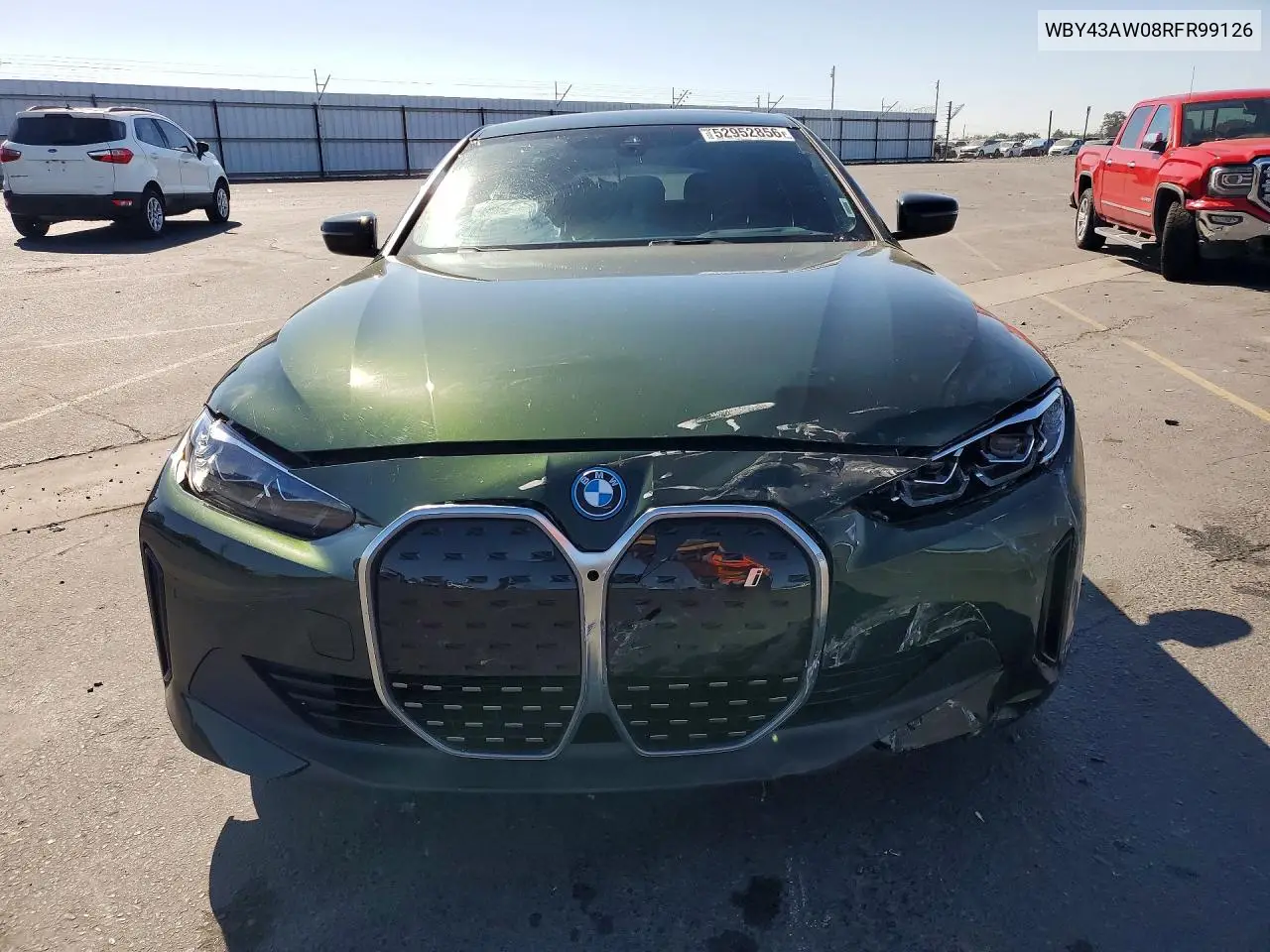 2024 BMW I4 Edrive 35 VIN: WBY43AW08RFR99126 Lot: 52952856
