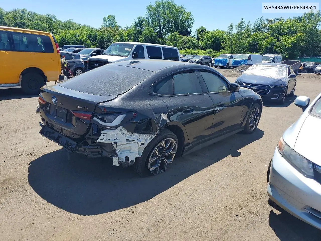 2024 BMW I4 Edrive 35 VIN: WBY43AW07RFS48521 Lot: 55530186