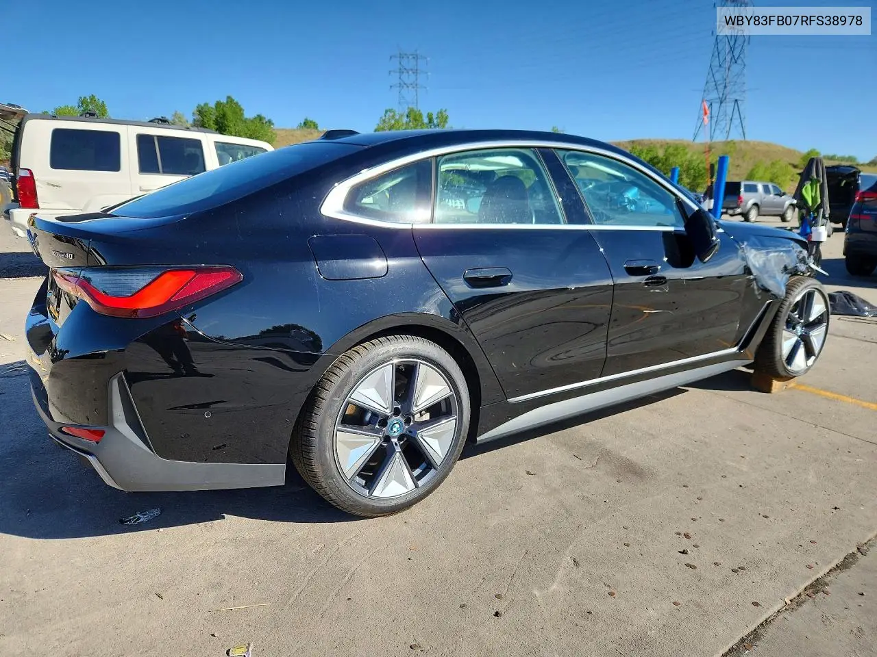 2024 BMW I4 xDrive 40 VIN: WBY83FB07RFS38978 Lot: 56524506