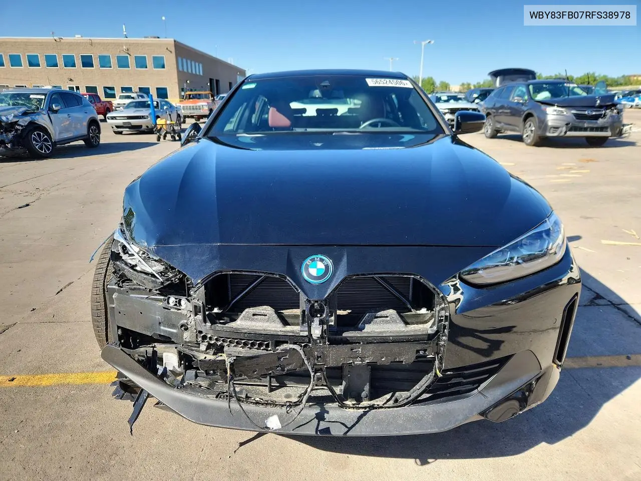 2024 BMW I4 xDrive 40 VIN: WBY83FB07RFS38978 Lot: 56524506