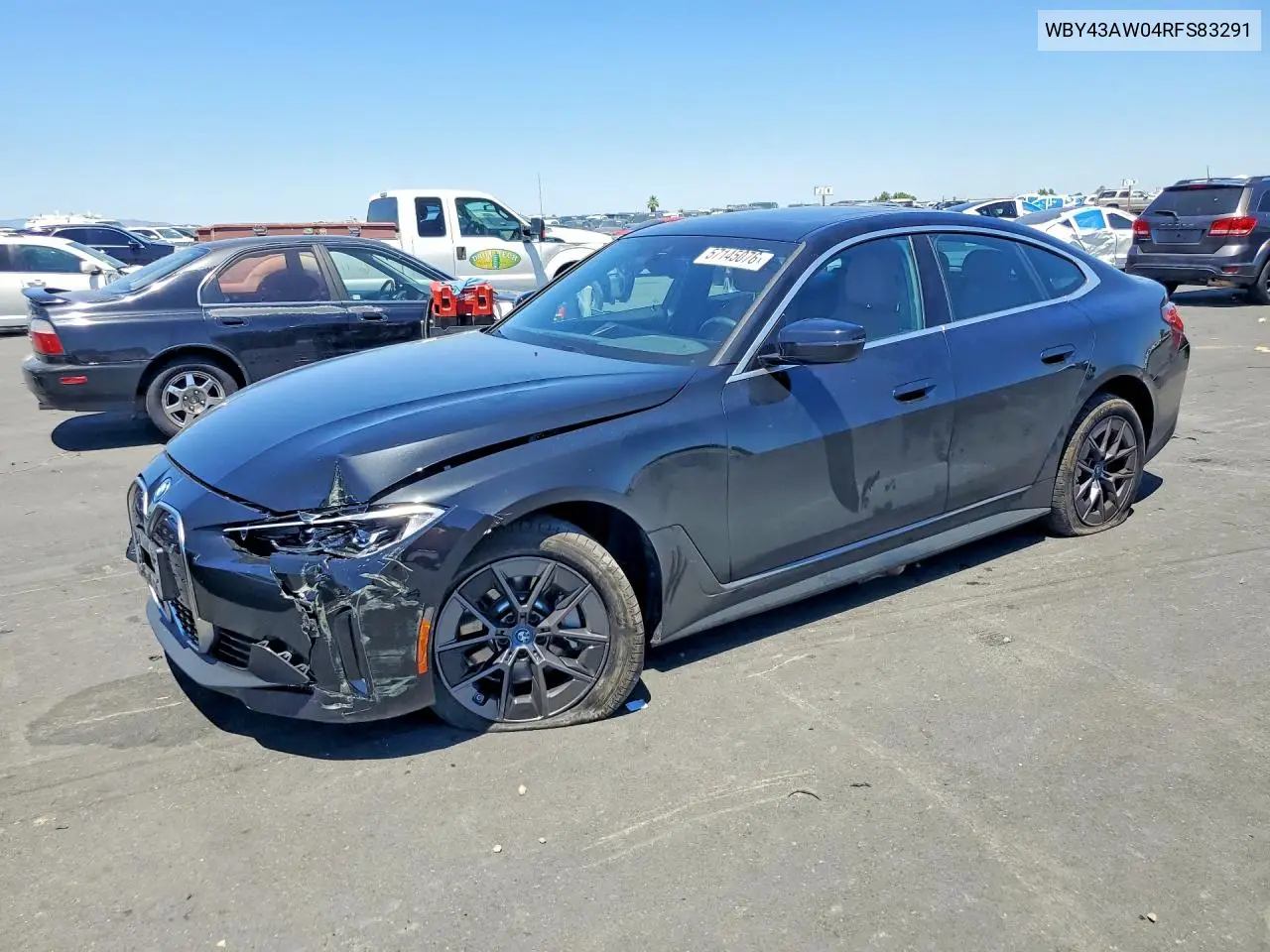 2024 BMW I4 Edrive 35 VIN: WBY43AW04RFS83291 Lot: 57145076
