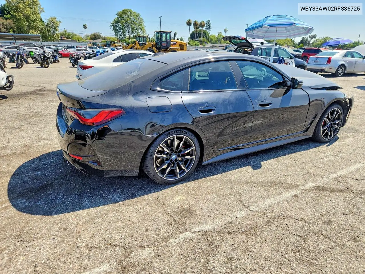 2024 BMW I4 M50 VIN: WBY33AW02RFS36725 Lot: 58899566