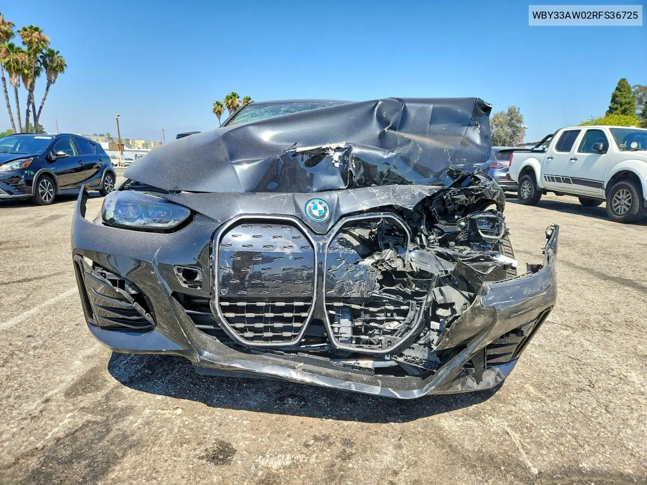 2024 BMW I4 M50 VIN: WBY33AW02RFS36725 Lot: 58899566
