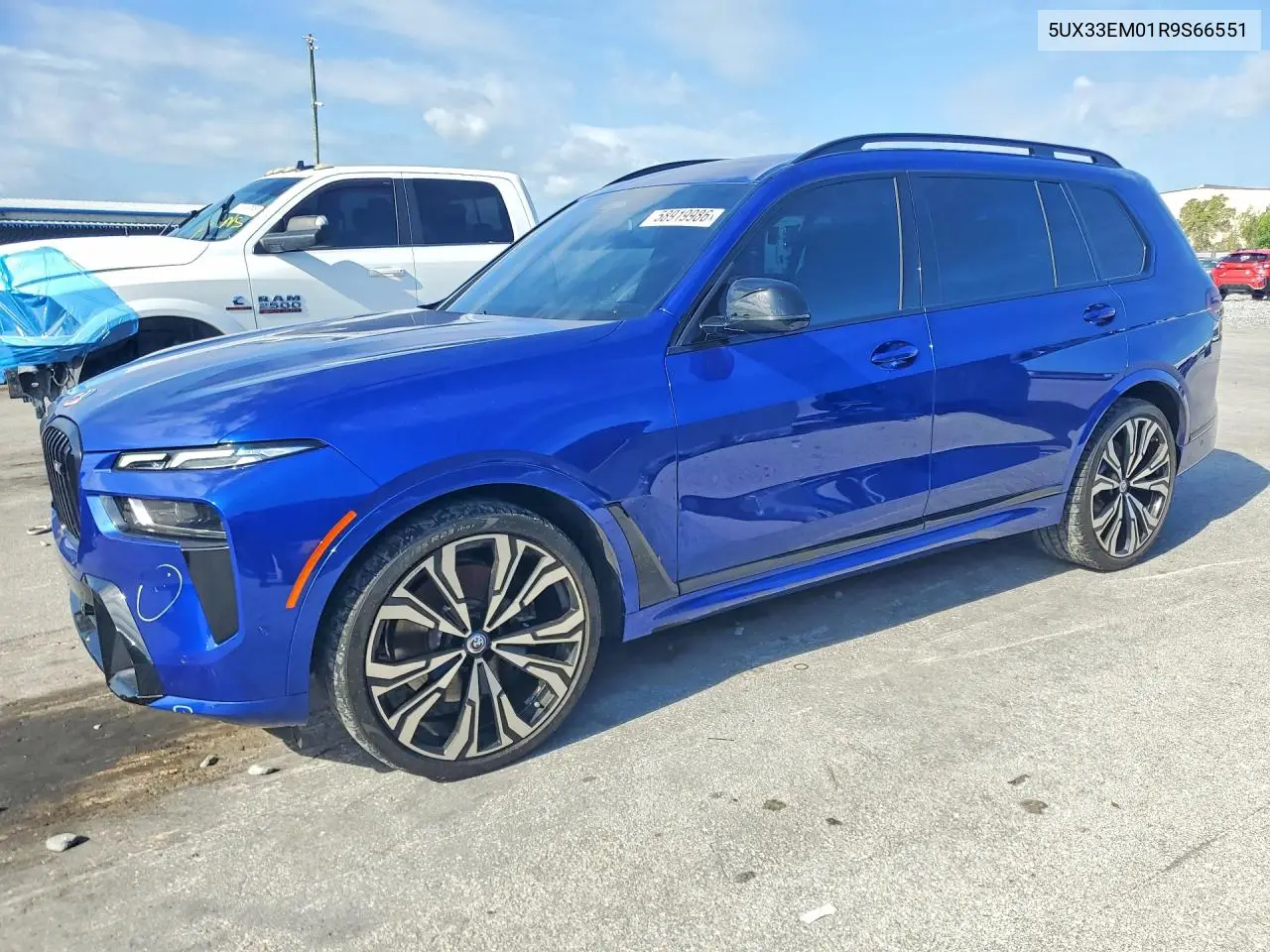 2024 BMW X7 M60I VIN: 5UX33EM01R9S66551 Lot: 58919986