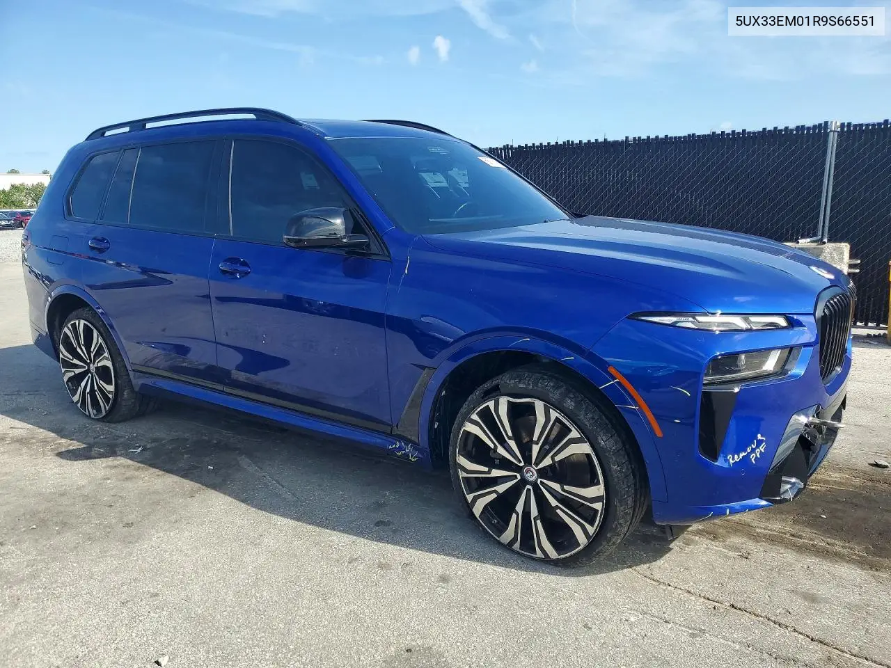 2024 BMW X7 M60I VIN: 5UX33EM01R9S66551 Lot: 58919986