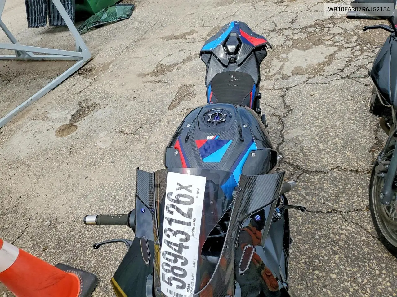 2024 BMW S 1000 Rr VIN: WB10E6307R6J52154 Lot: 58943126