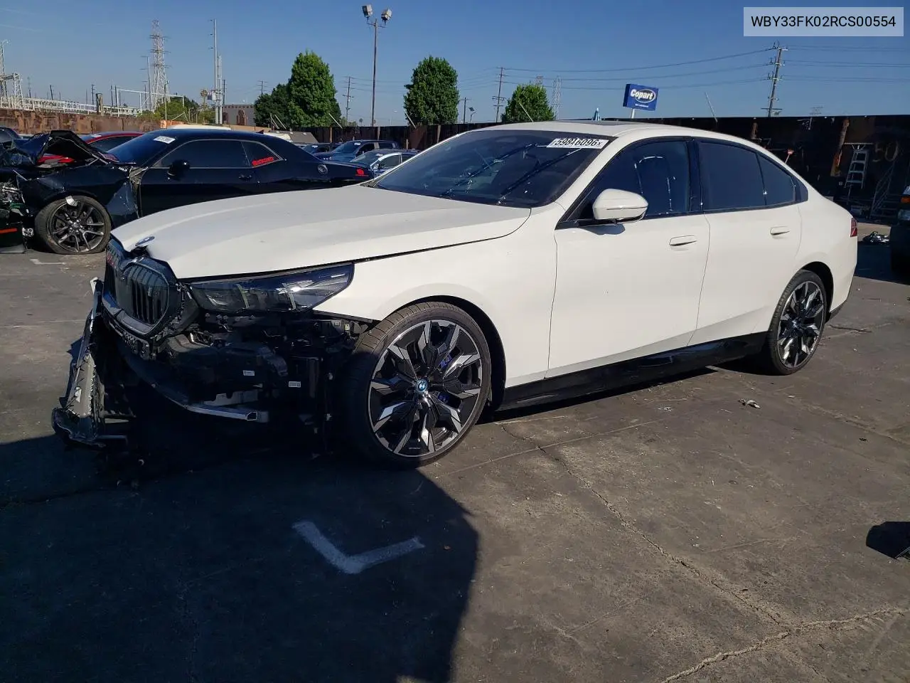 2024 BMW I5 Edrive 40 VIN: WBY33FK02RCS00554 Lot: 59846096