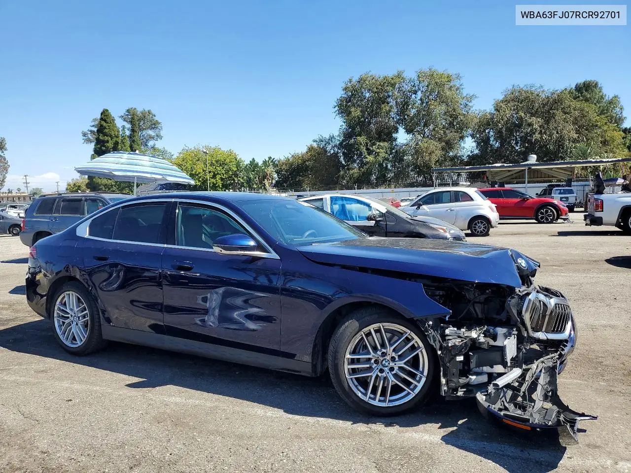 2024 BMW 540 Xi VIN: WBA63FJ07RCR92701 Lot: 61623546
