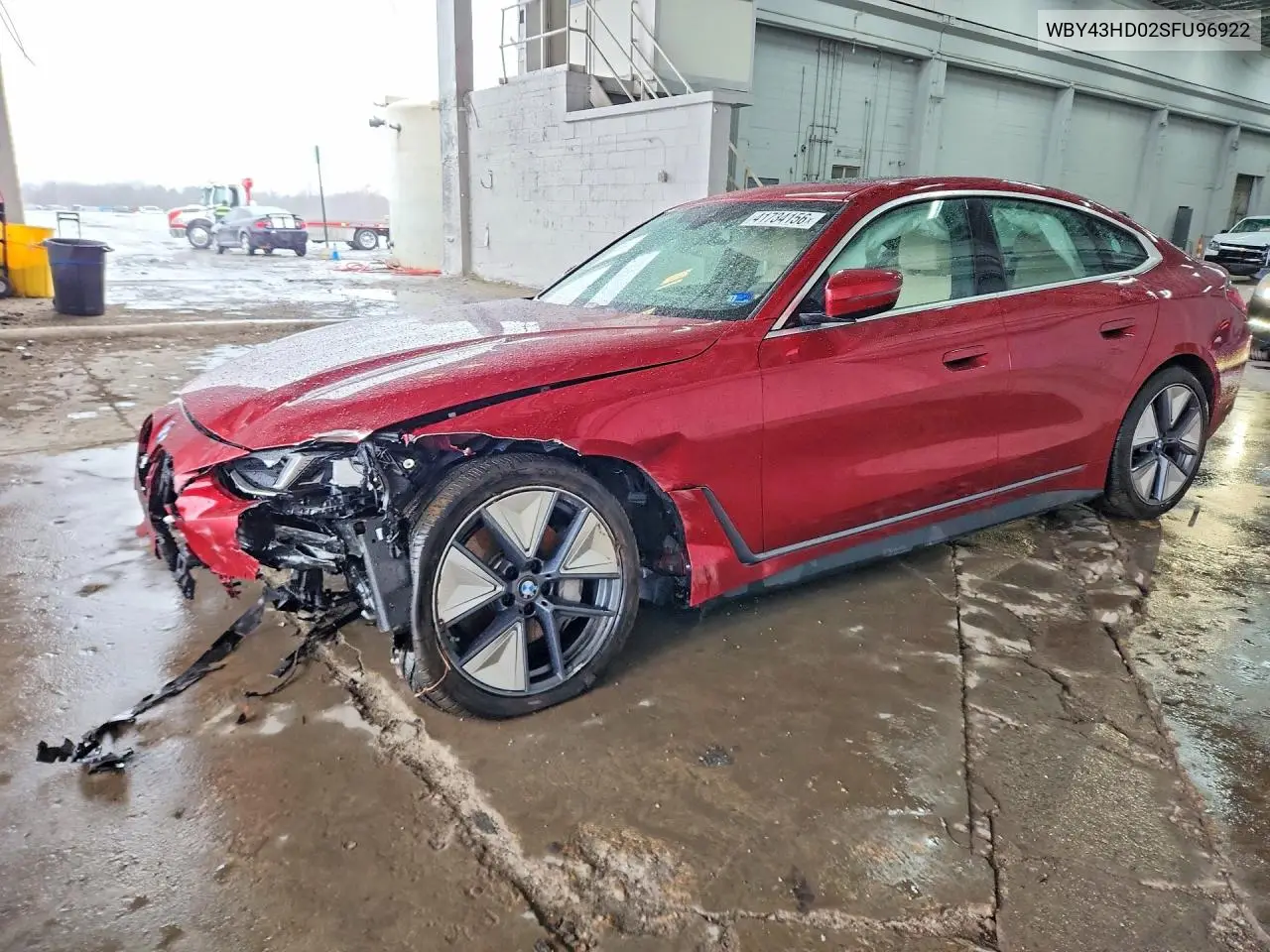 2025 BMW I4 xDrive 40 VIN: WBY43HD02SFU96922 Lot: 41734156