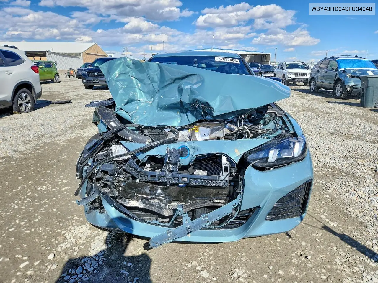 2025 BMW I4 xDrive 40 VIN: WBY43HD04SFU34048 Lot: 52827486