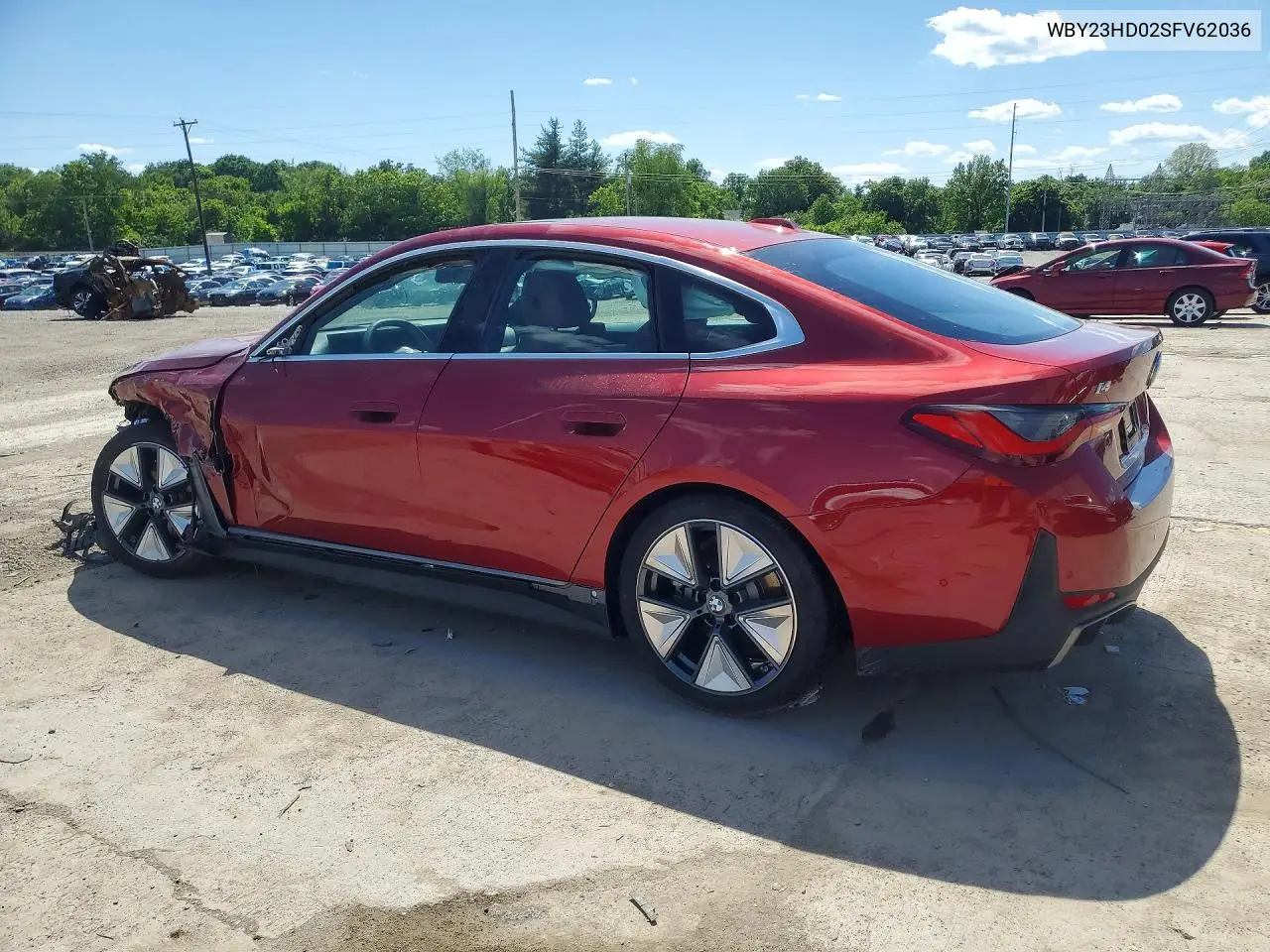 2025 BMW I4 Edrive 40 VIN: WBY23HD02SFV62036 Lot: 52887106