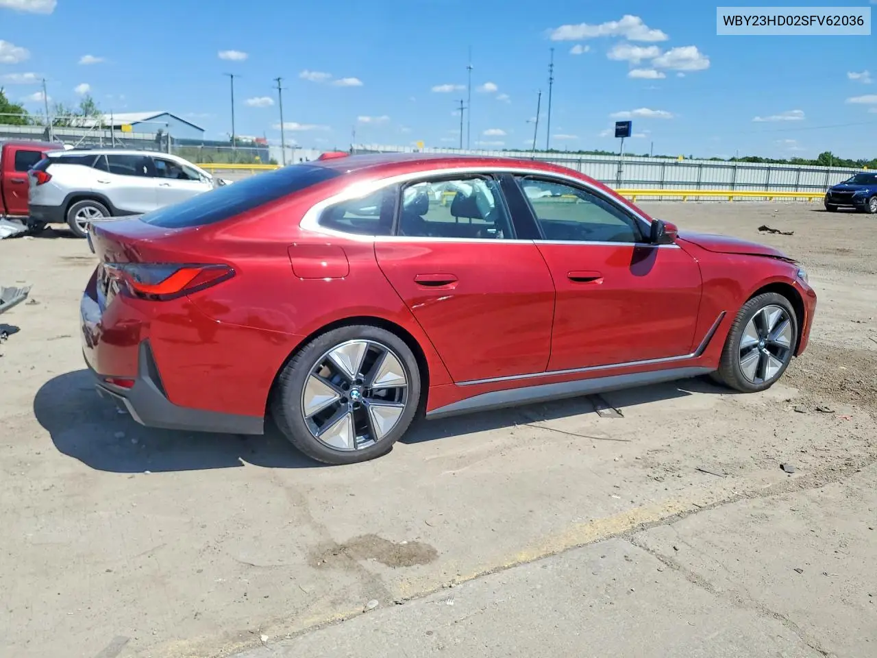 2025 BMW I4 Edrive 40 VIN: WBY23HD02SFV62036 Lot: 52887106