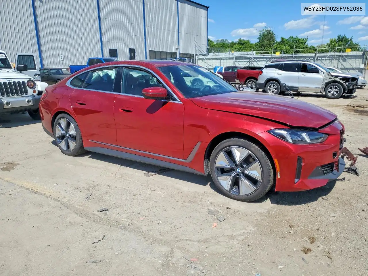 2025 BMW I4 Edrive 40 VIN: WBY23HD02SFV62036 Lot: 52887106