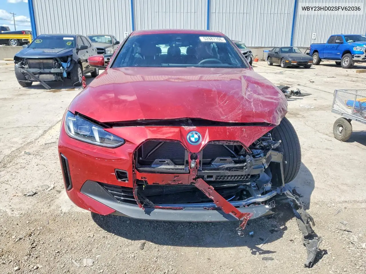 2025 BMW I4 Edrive 40 VIN: WBY23HD02SFV62036 Lot: 52887106
