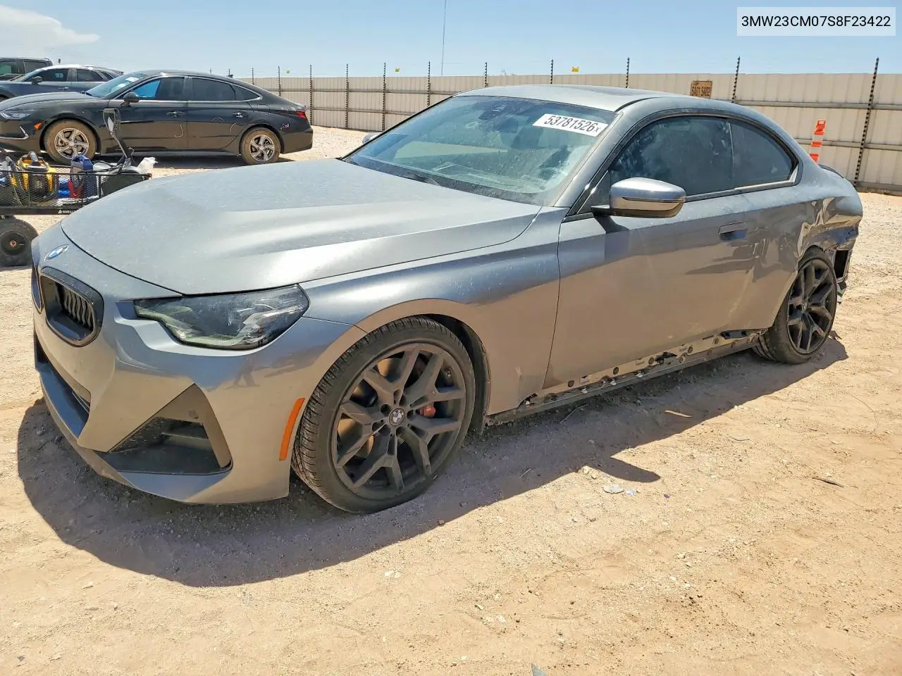 2025 BMW 230I VIN: 3MW23CM07S8F23422 Lot: 53781526